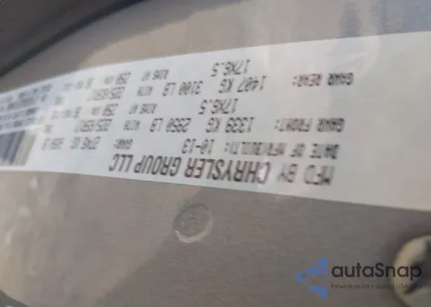 2014 Dodge Grand Caravan Se 30Th Anniversary из США, поврежденный, VIN 2C4RDGBG2ER190606